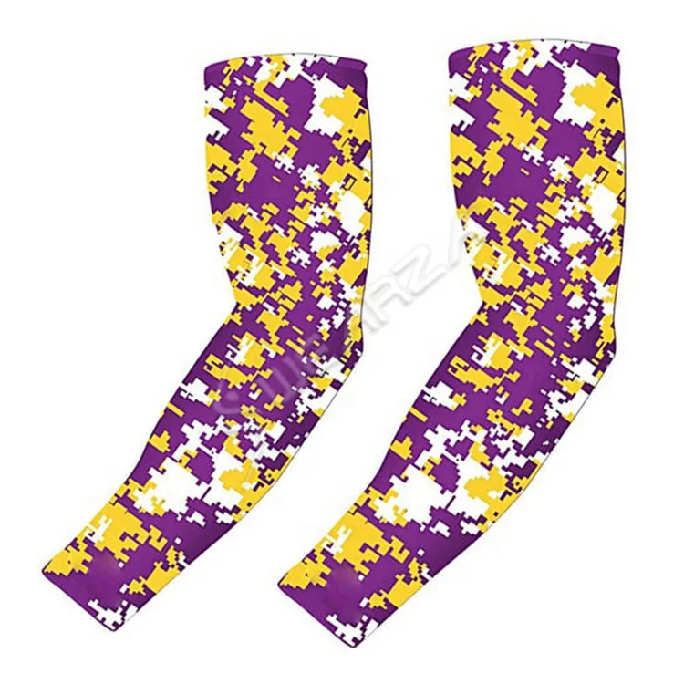 Camouflage Elastic Sports Compression Arm Sleeves Cool Sun UV Protection Tattoo Cover Arm Warmer