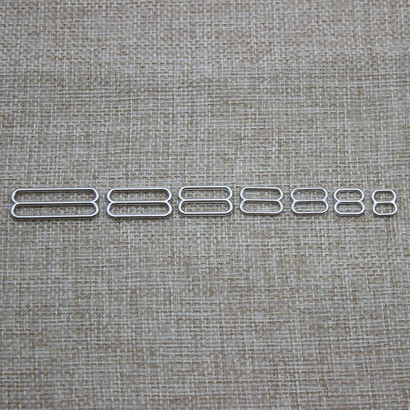 Wholesale ECO-Friendly Nick-Free Gold Plated Swimwear Buckles 6mm 8mm 10mm  Bra Ring And Strap Adjuster Slider