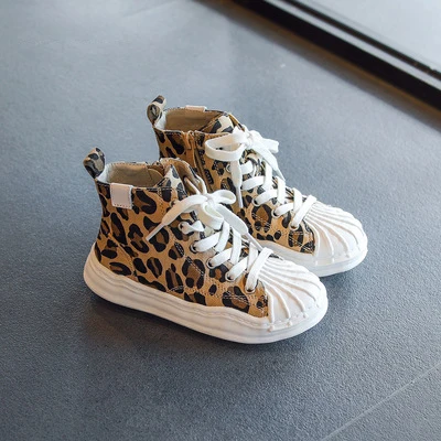 Wholesale Classical Casual Children Soft High Shoes NOn-skid Shell Head Autumn Unisex OEM Walking Sneakers