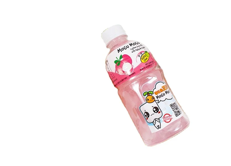 Exotic drinks Thailand MoguMogu Juice Coconut Pulp Drink Peach Grape Flavor Soft Drink  Bottled Water