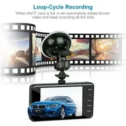 4 Inch Car dvr dual Camera car dash cam front and rear smart carro driving recorder dash cam for car with night vision