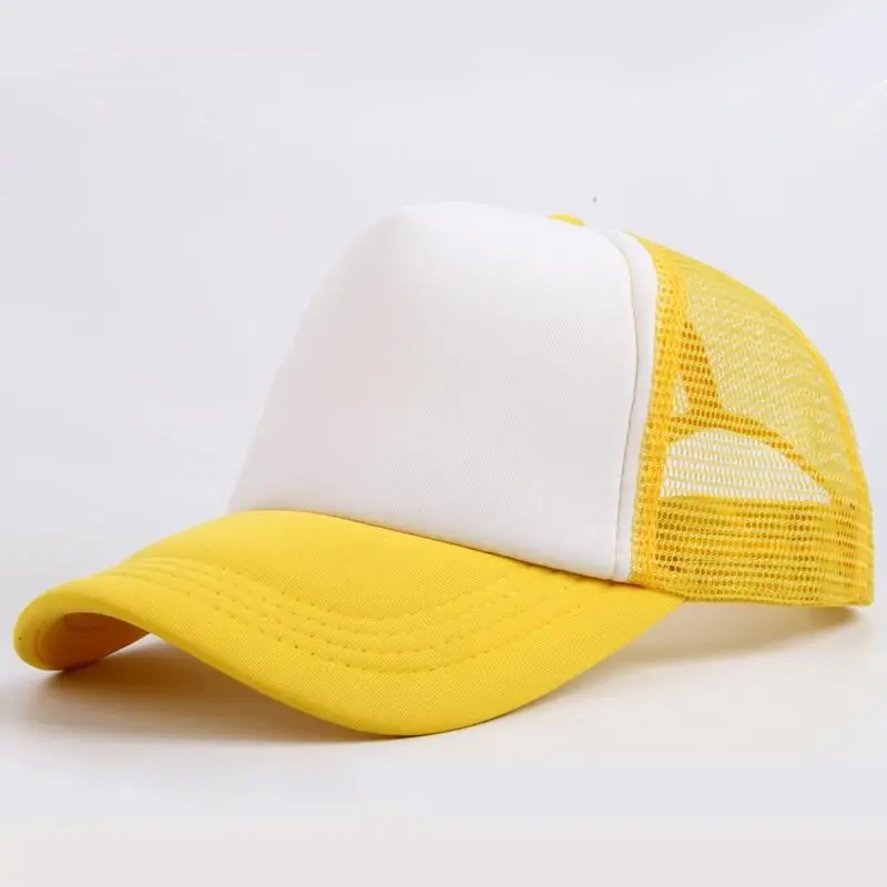 
hot sale fashion custom mesh baseball cap and yellow black and red baseball cap for women 