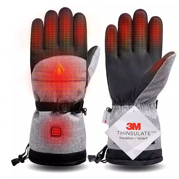 Rechargeable Battery Electric Heated Gloves Outdoor Winter Warm Waterproof Heating Glove