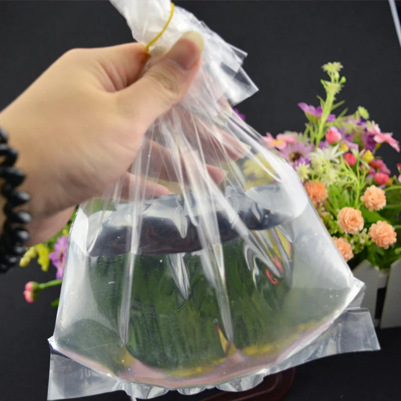LDPE Goldfish bags  Carrier Flat Poly Bag PE Barrier Bag For Fish flat