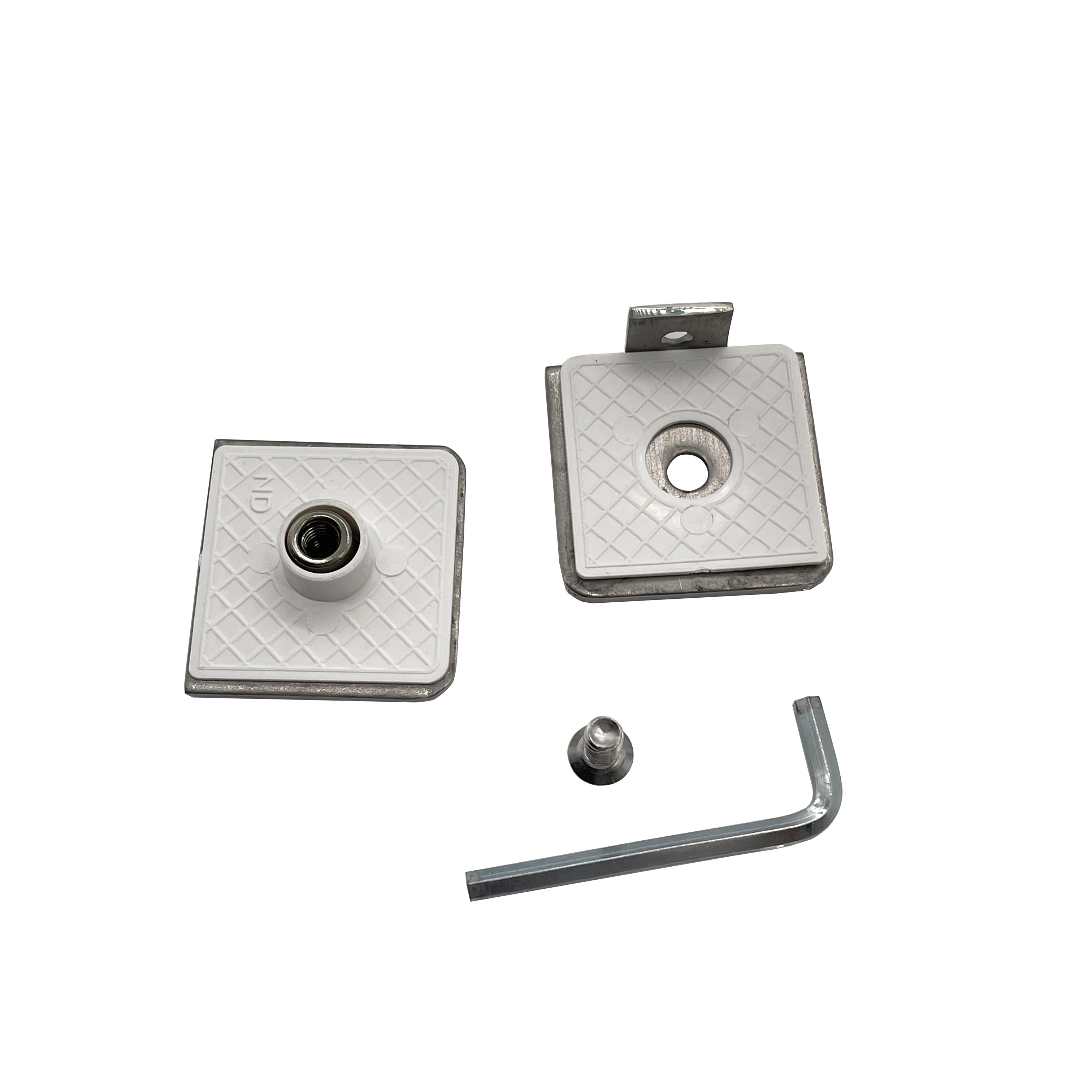 0 Degree Square Stainless Steel Glass Railing Clamp Glass Holder Clip Hardware Fittings Glass Clamp For Shower Room