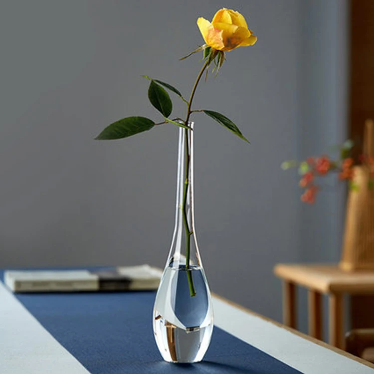 Высокая стеклянная ваза для цветов, золотые свадебные вазы для домашнего декора