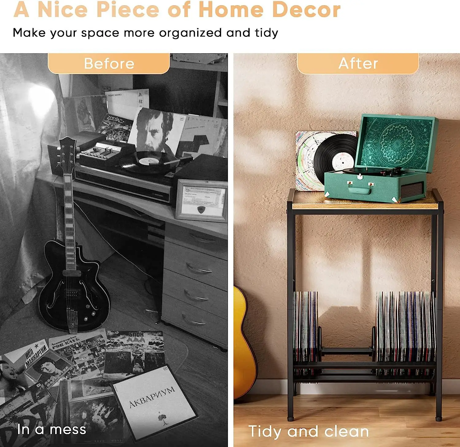 book storage organizer display shelf rack CD Album Display Rack Record Storage Holder Vinyl Record Storage Table