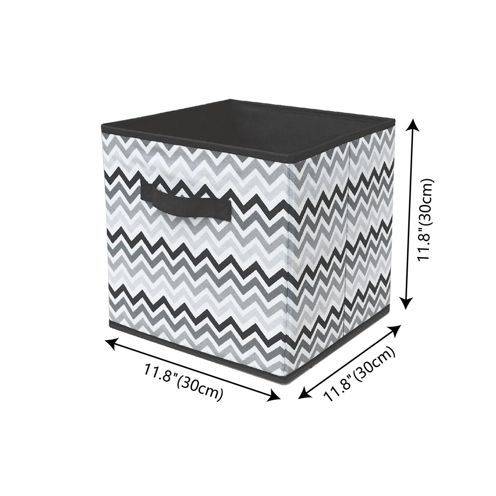 High Quality Printed Nonwoven Fabric Discounted  Inventory Collapsible Clothes Storage Bin