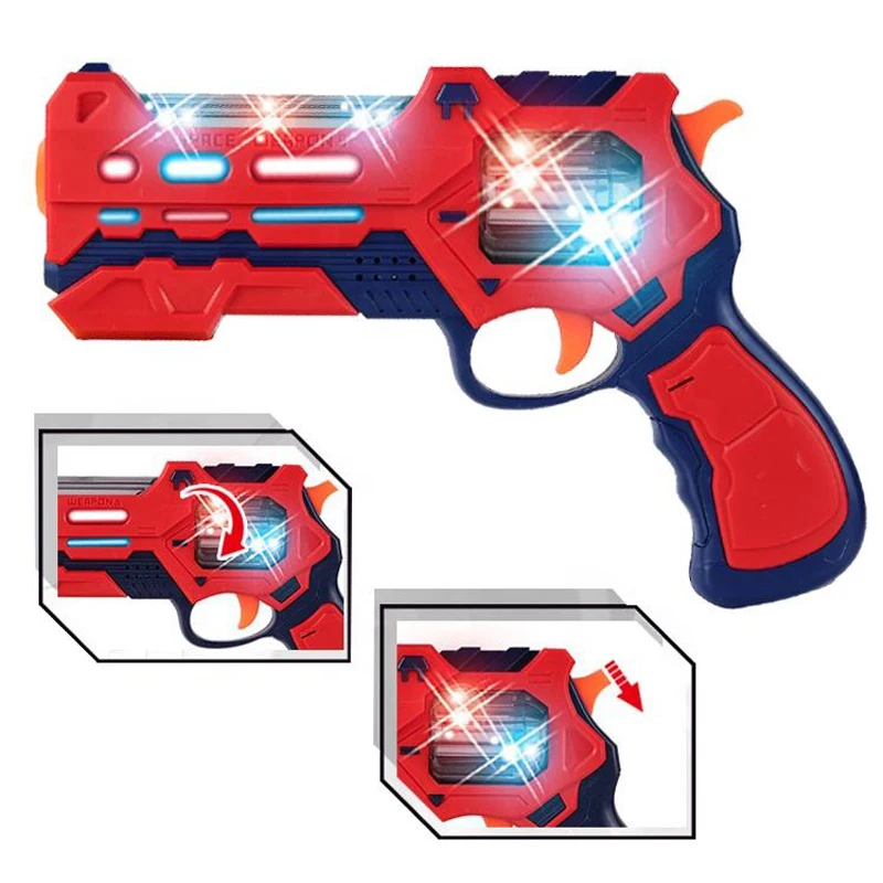 Electric Laser Sound Gun Toy Aerospace Optic Projection Space Gun Kids Plastic B/O Gun Toy