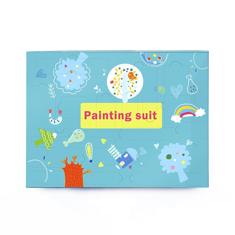 Стикер с ароматом царапин хайлайтер OEM Заводской изготовленный на заказ назад в школу Набор для рисования набор краски глухая коробка Канцелярский набор