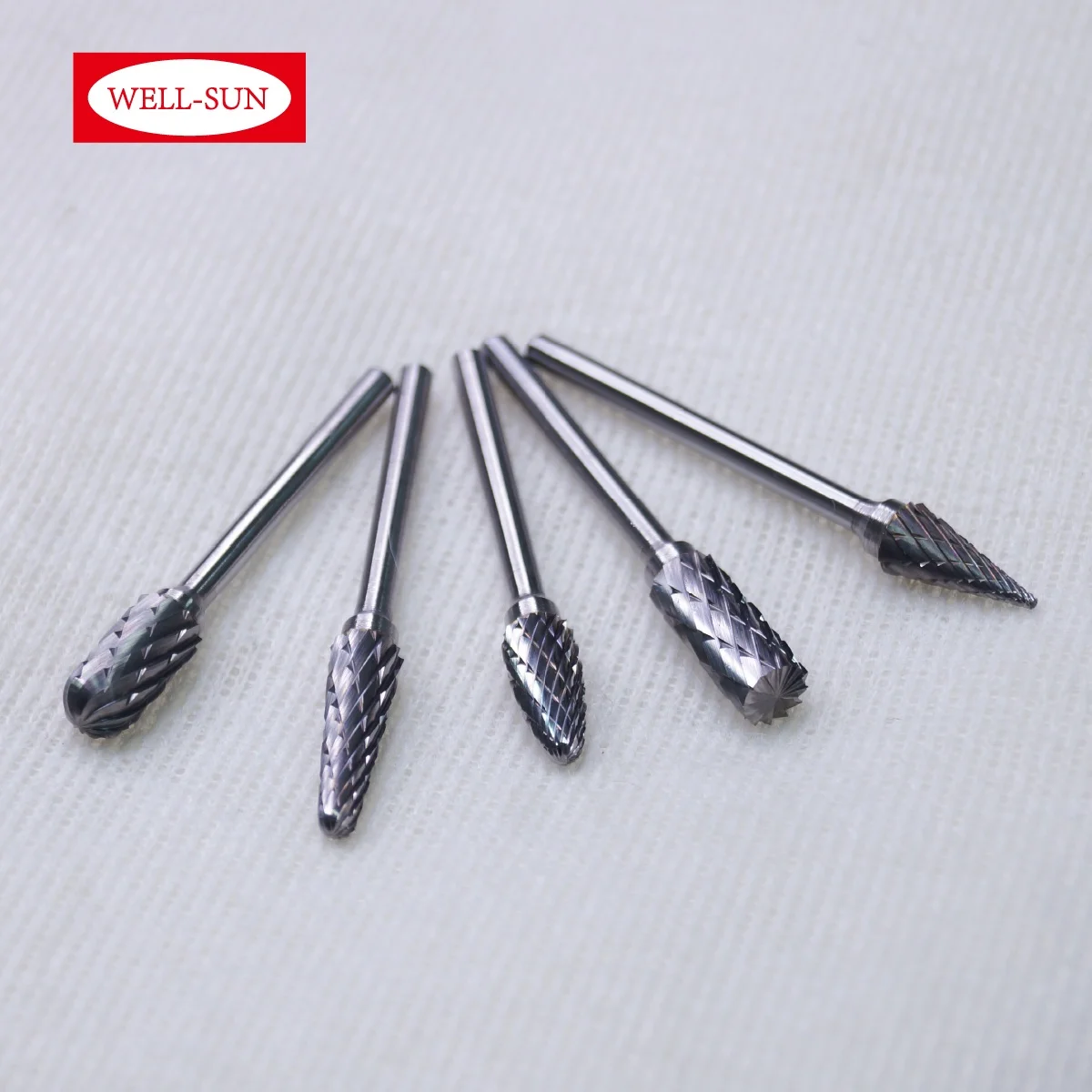 M-06-300199 Factory Cone Shape Tungsten Rotary Carbide Burr 3mm shank Removing Metal Working Bur