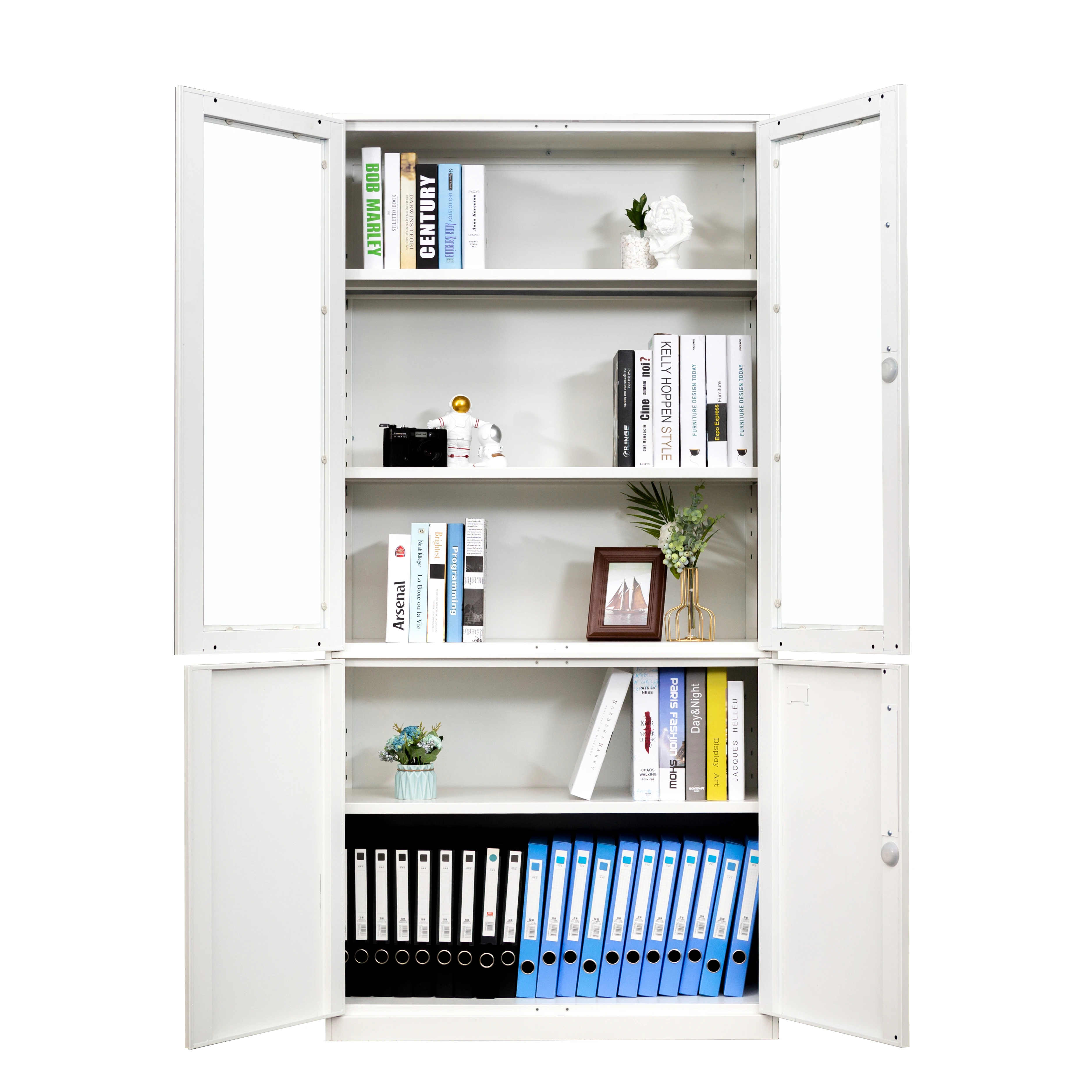 Direct factory price metal glass door filing metal steel cabinet office furniture