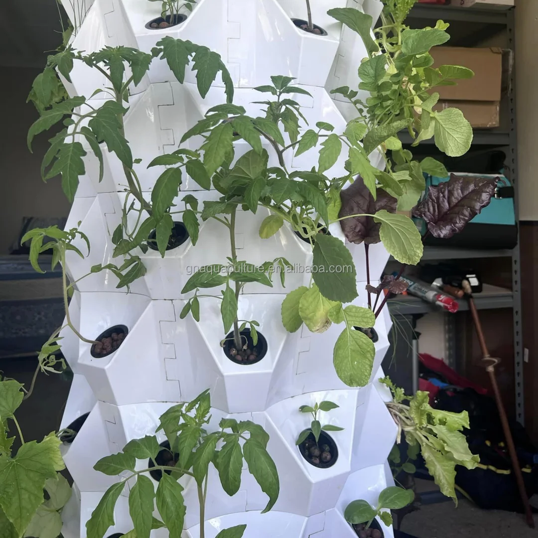 Greenhouse Gutters 30-60plants vertical lettuce tower Vertical hydroponic tower system Tunnel