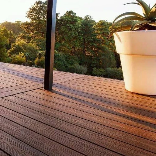 co-extrusion wpc decking anti-rot decking wood plastic composite floor