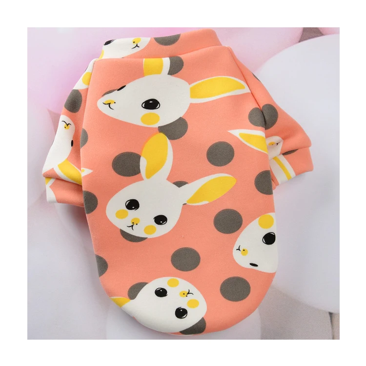 Pet Dog or cat Costume Cute Animal Printed Pet Coat Cotton Soft Pullover Dog Shirt  Sweatshirt Cat Sweater Pets Clothes