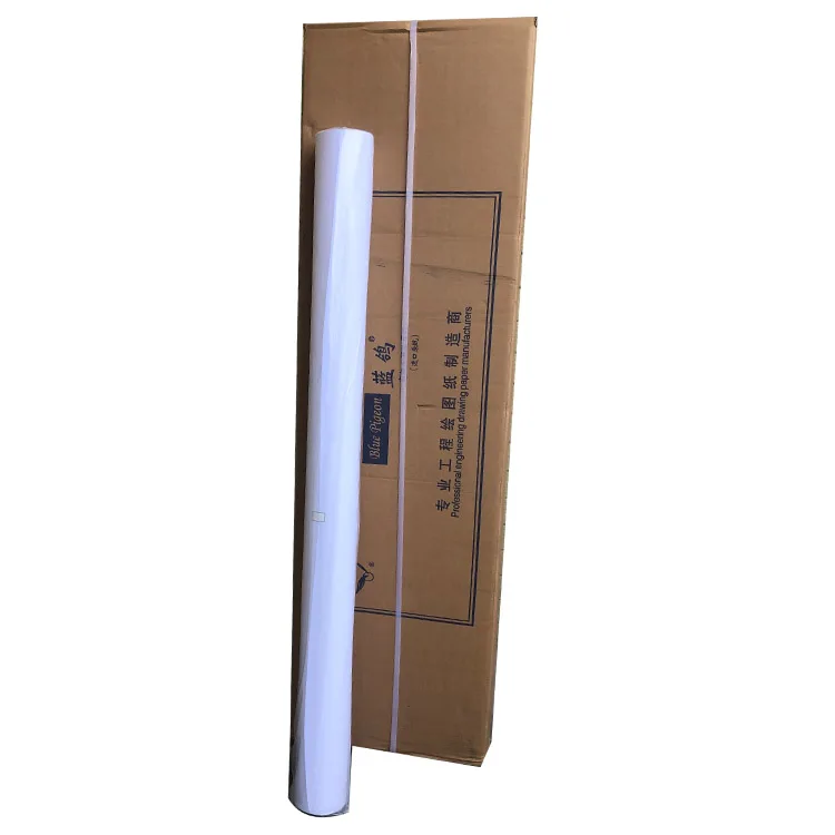 A0 A1 A2 SIZE White Bond Cad Plotter Paper Roll For For HP Designjet Plotter Strong Stiffness