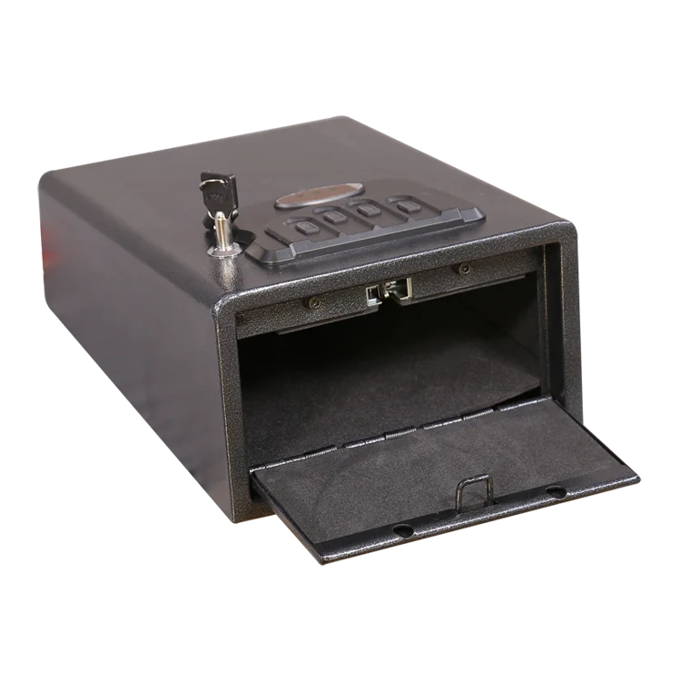 Heavy Steel Construction Portable Small Car Safe Metal Quick Access Portable Gun Safe Box