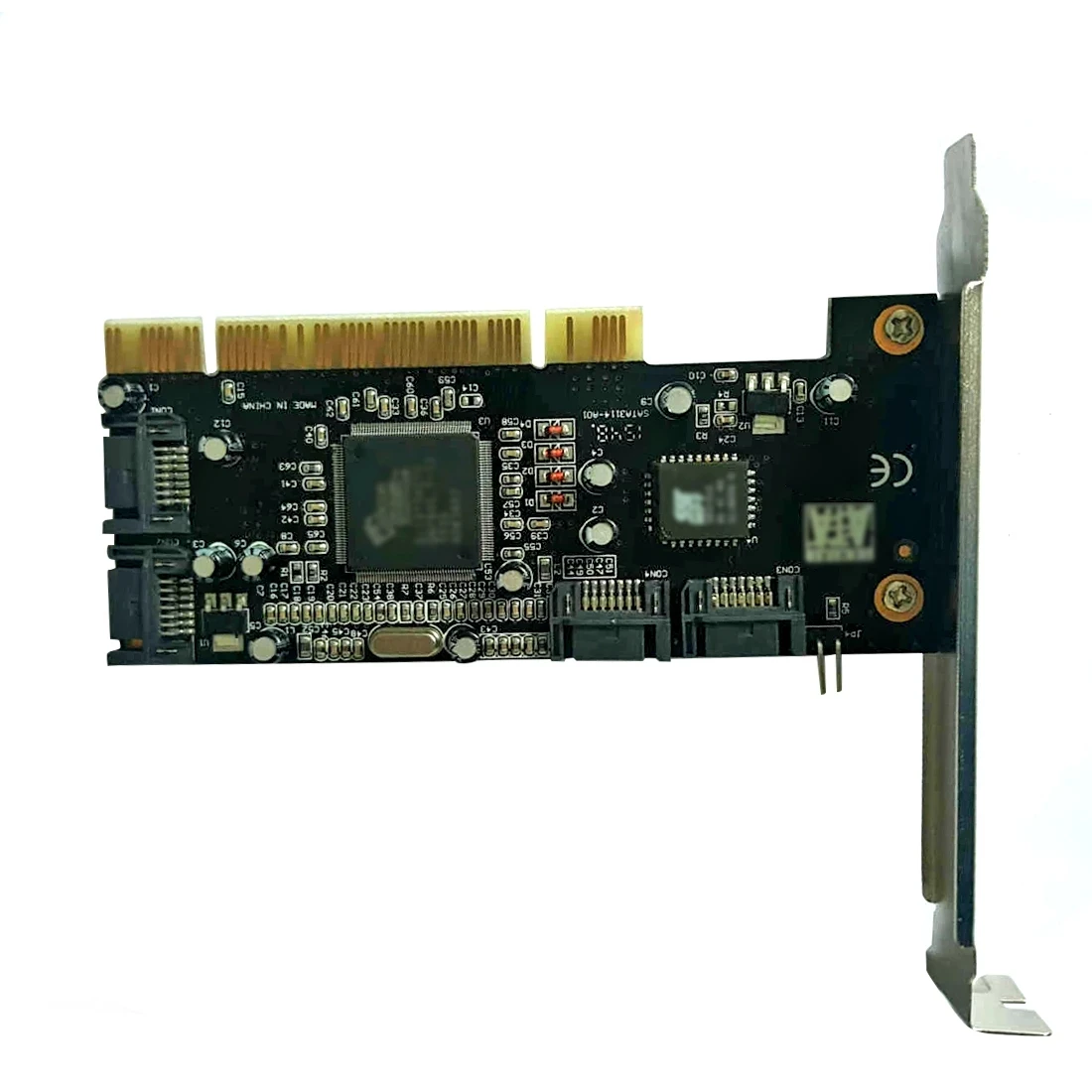 Плата расширения PCI плата на 4 порта SATA 1 5 Гбит/с для чипсета Sil 3114 RAID контроллера Standard 2 3