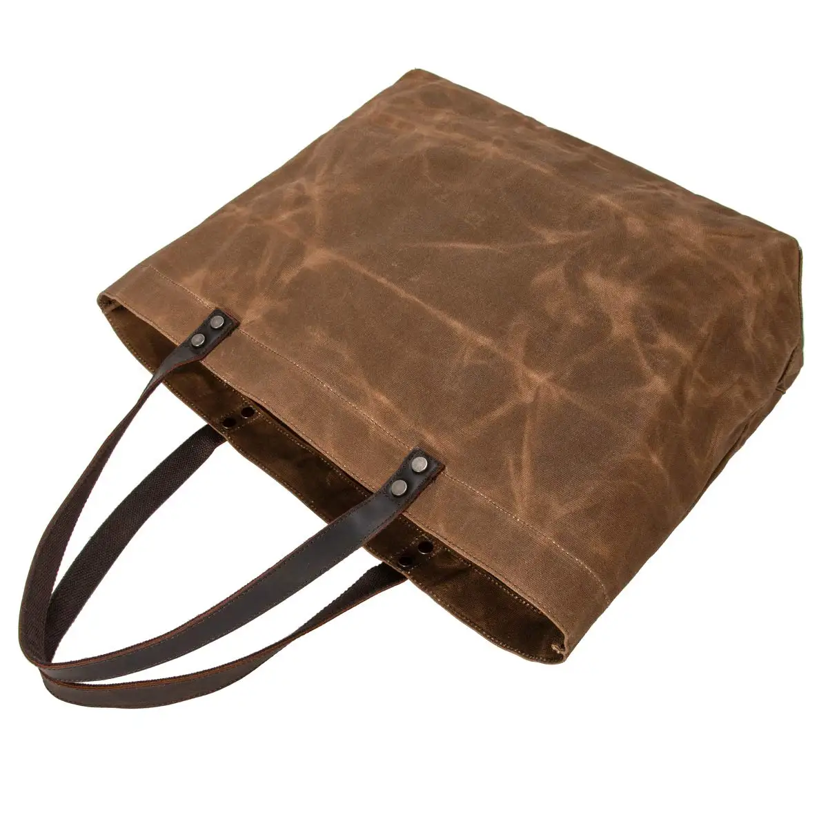 Work School Travel Business Shopping Casual Waterproof Waxed Canvas Shoulder Tote Bag