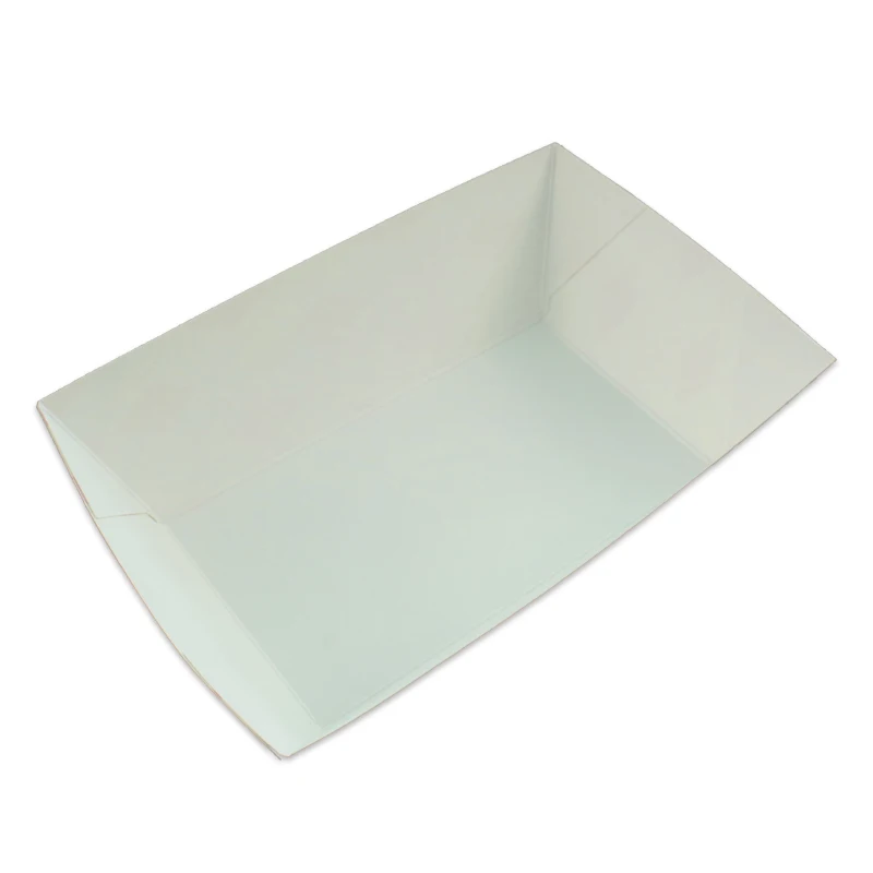 Carnival Durable Coated Paperboard Basket Grease Resistant 3 Lb Concession Stand Treats Hot Dogs Ice Cream Paper Food Trays