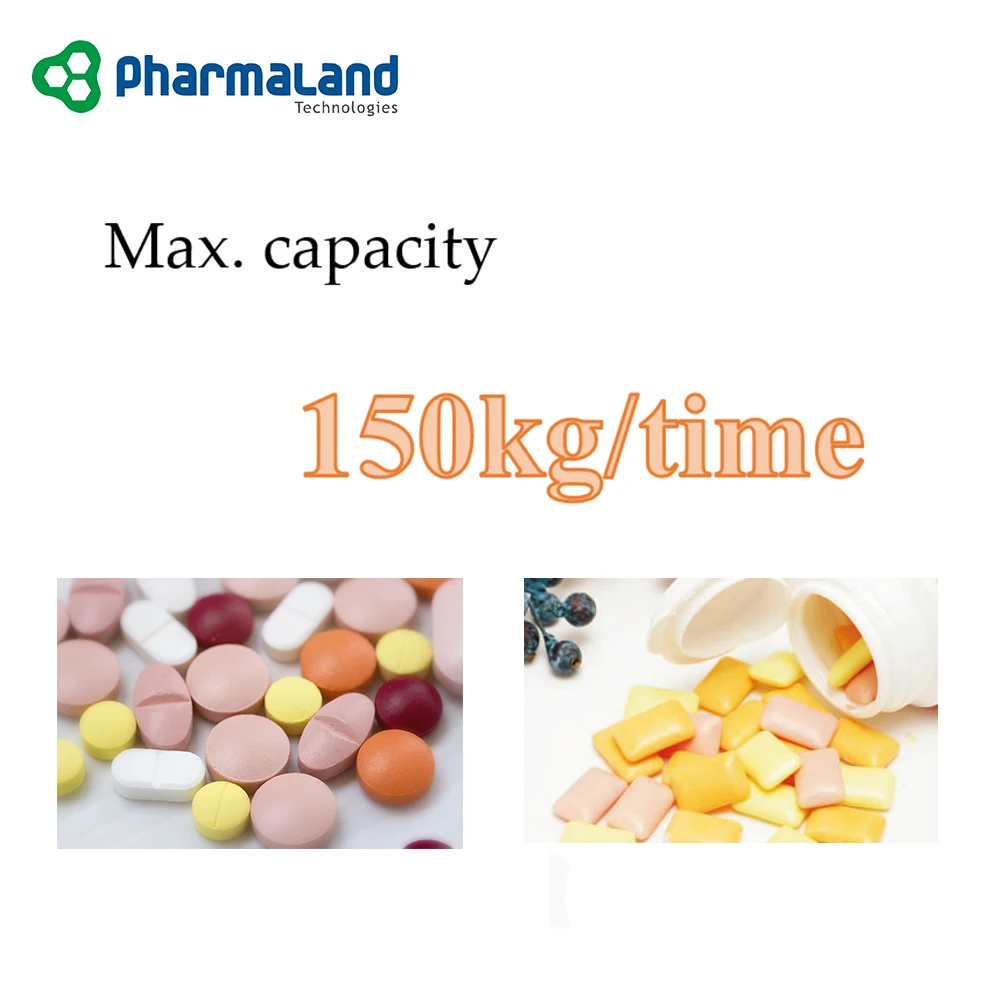 PJGB-150E High Effciency Automatic Fully Closed Candy Sugar Chocolate Bean Nuts Tablet pharmaceutical tablet coating machinery