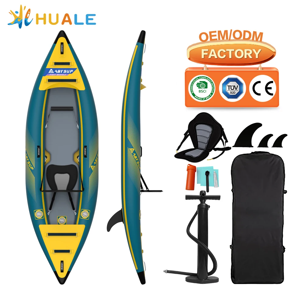 2024 Water Sport Custom Durable Pvc Canoes Foldable Kayak Seat Double Waterproof Vinyl Kayak Boat 2 Person Fishing Stabilizer