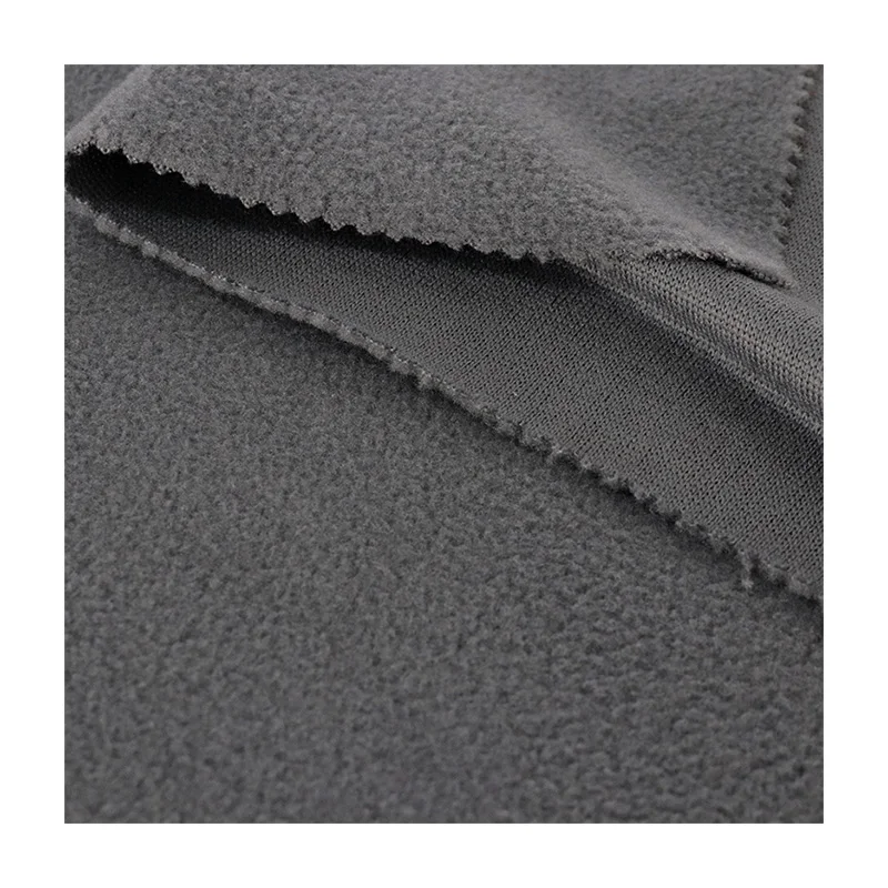 Recycle Polyester Eco Friendly Sustainable Grs One Side Fleece Anti Pilling Circular Knit Textile Fabric For Garment Apparel