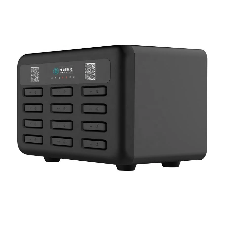 charging station power bank with 12 Ports  and Sharing power bank  rental system