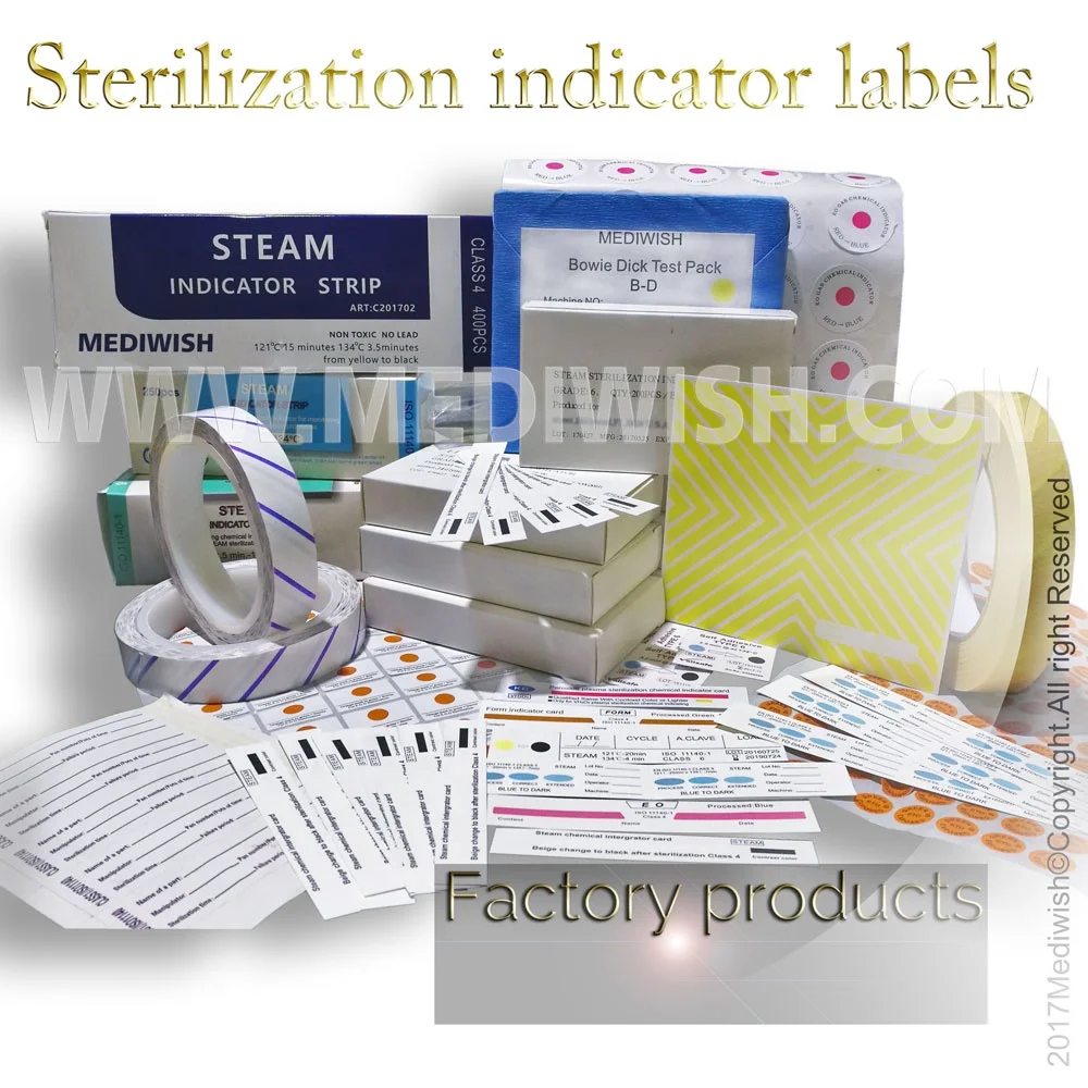 Clox Class 5 Steam Sterilization Chemical Autoclave Test Indicator Strip For Monitoring Steam Cycle