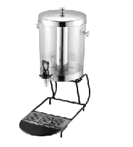 FTS Juice Dispenser Machine Commercial Glass Plastic Jar 2 Tank In 1 Glass Double Cool Dual Drink Dispensers