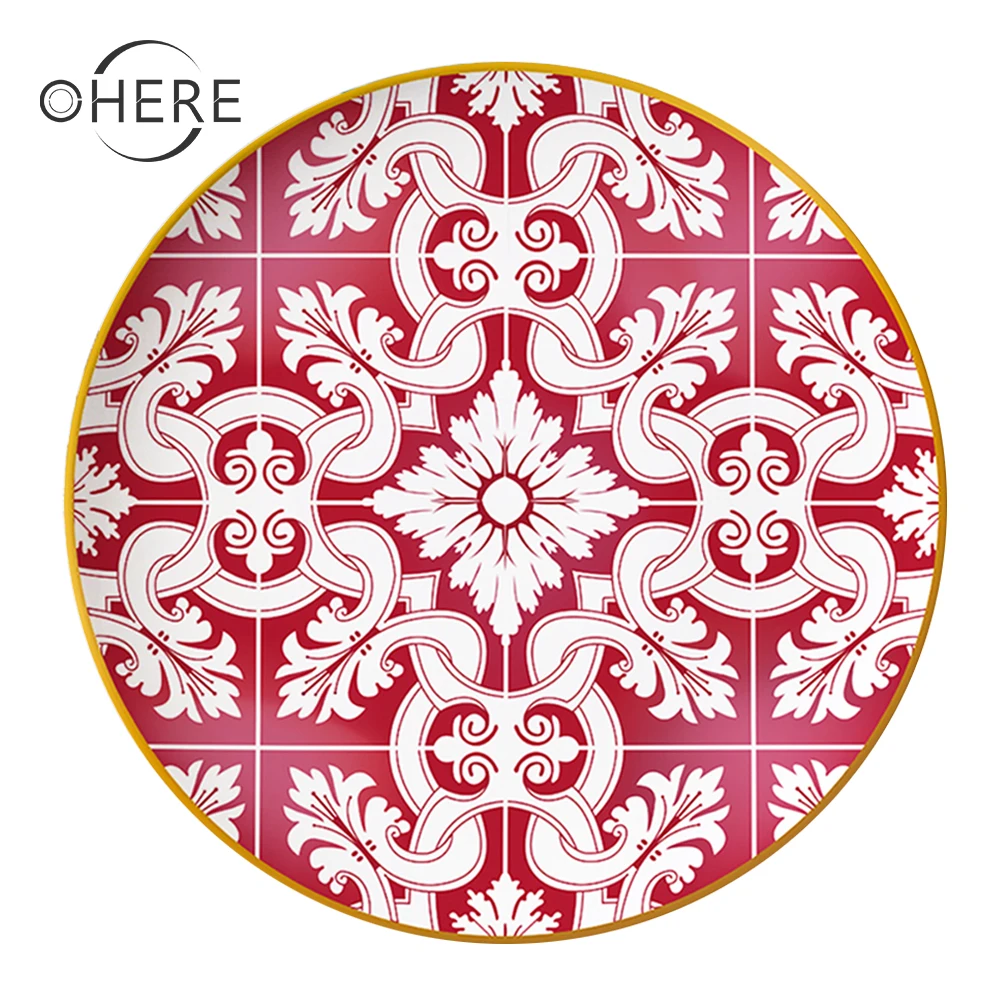 Классический дизайн тонкая костяная китайская тарелка устойчивая тарелка посуда роскошные свадебные вечерние тарелки зарядное устройство Оптовая продажа