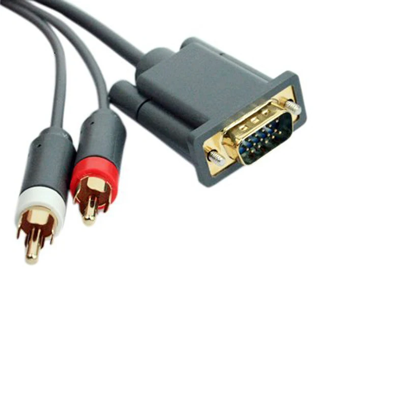 For Xboxes 360 With 6FT Optical Output HD VGA Audio Cable Component Composite Cord  For Xboxes 360 AV Cable