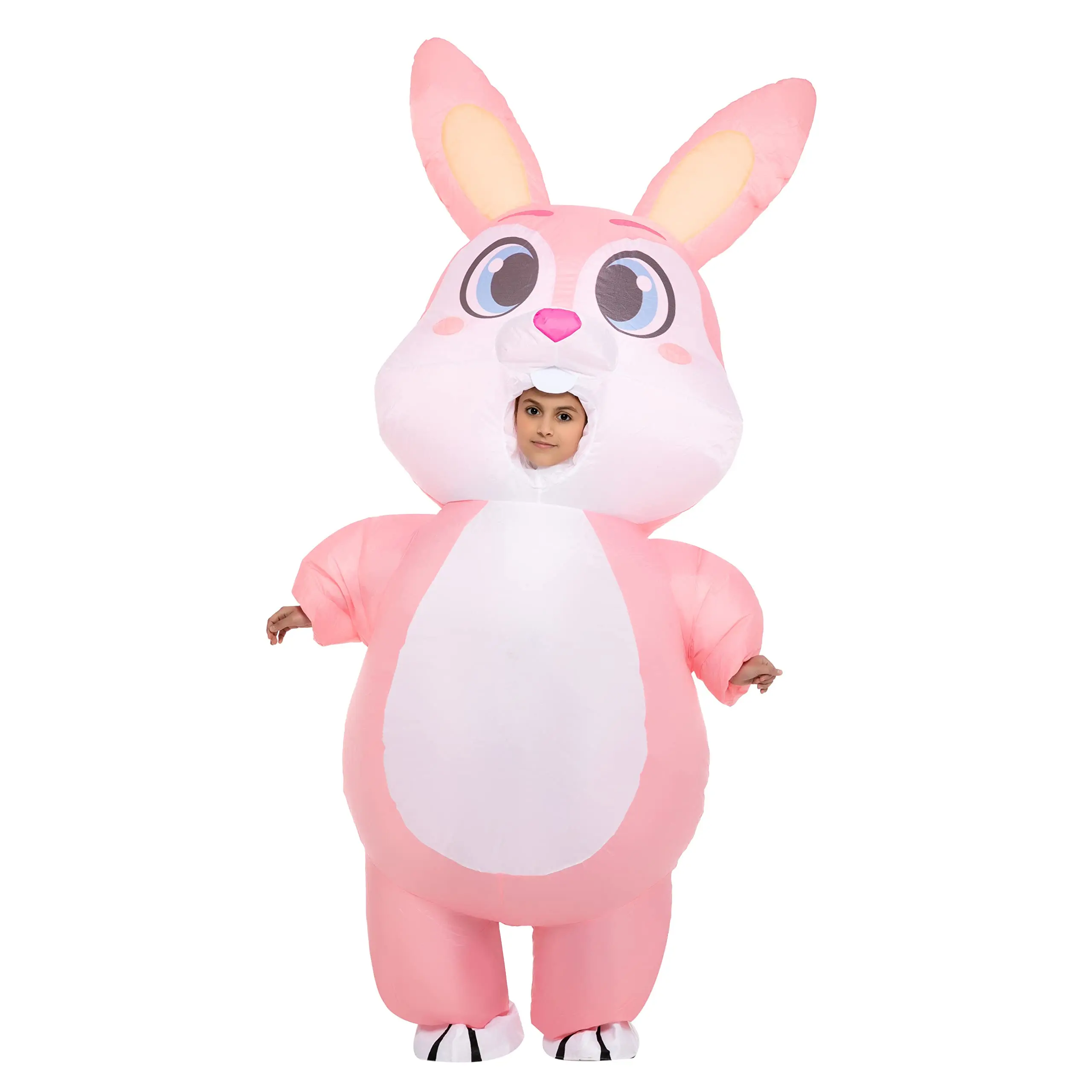 Wholesale Free Size Walking 210T Happy Easter Rabbit Inflatable Costume