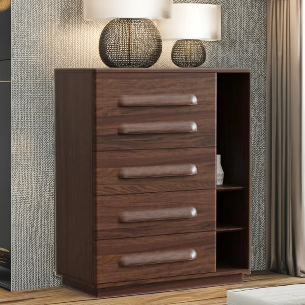 Shisheng Modern 4-Drawer Wooden Filing Cabinet Home Office Bedroom Kitchen Storage Steel Material Living Room Furniture