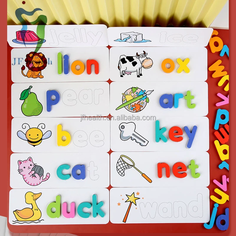 Новые заклинания для дошкольного обучения, игра для детей, раннее обучение, просвещение, Английский алфавит, правописание, когнитивные игрушки