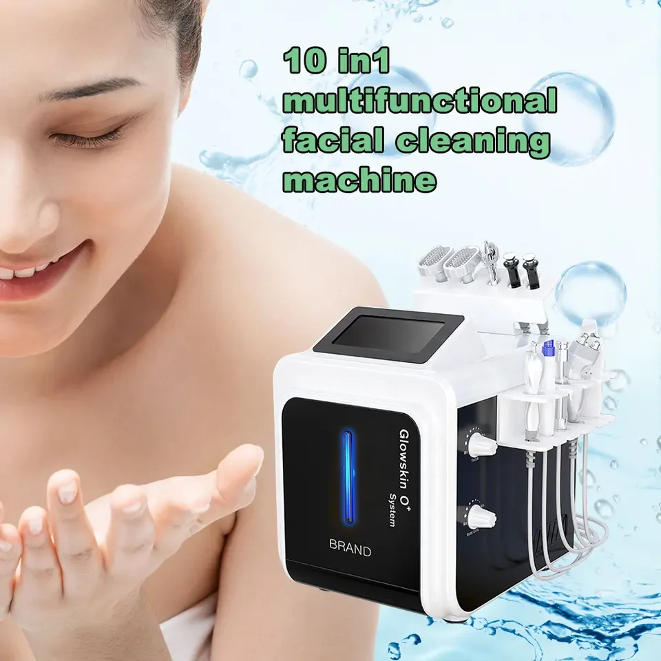 10 handles Hydra skin care rejuvenation micro hydro diamond high frequency aqua peel hydrodermabrasion facial machine