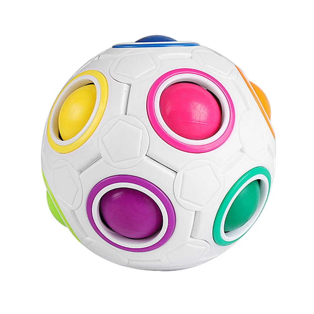 Hot Sale Newest Manufacturer Magic Rainbow Children Puzzle squeeze decompression  Toy Cube Ball