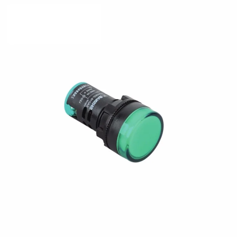 AD16-16C AD16-22D/S Panel Mount LED Signal Light Indicator Pilot Lamp Diameter 16mm 22mm Red Green Yellow Blue White Free Sample