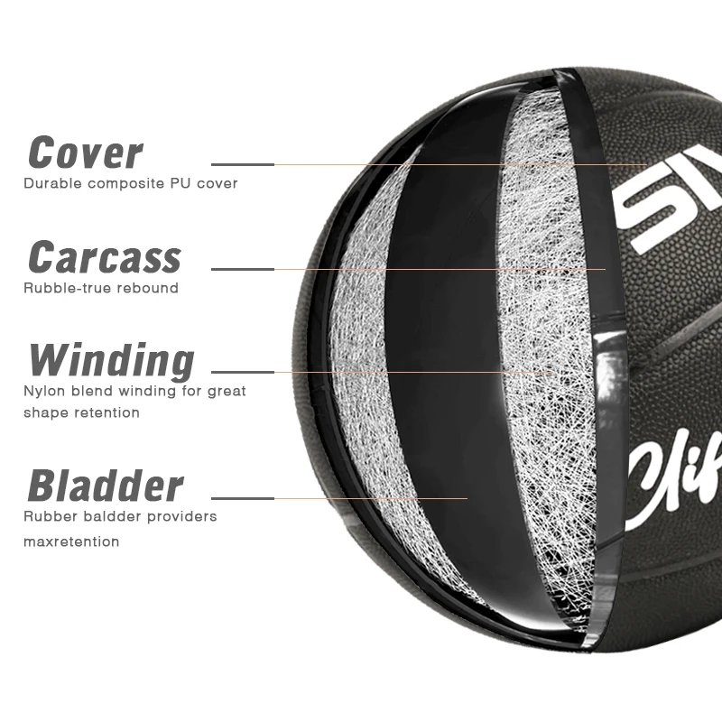 Selling Indoor Outdoor Shot Trainer Portable Shooting Machine Training Basketball Ball Size 7 custom basketball ball