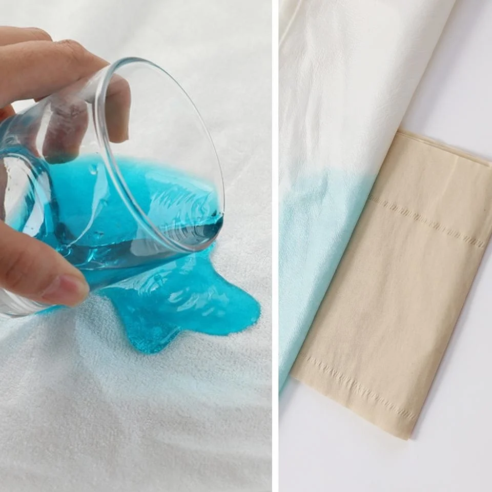 High Quality Home Textile Fabric Manufacturer White Knitted Soft PUL Fabric Waterproof Laminated TPU TPEE Fabric