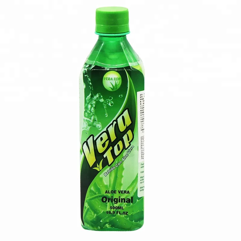 
500ml Bottled Natural flavored Original Aloe vera Juice & Pulp Aloe Drink 