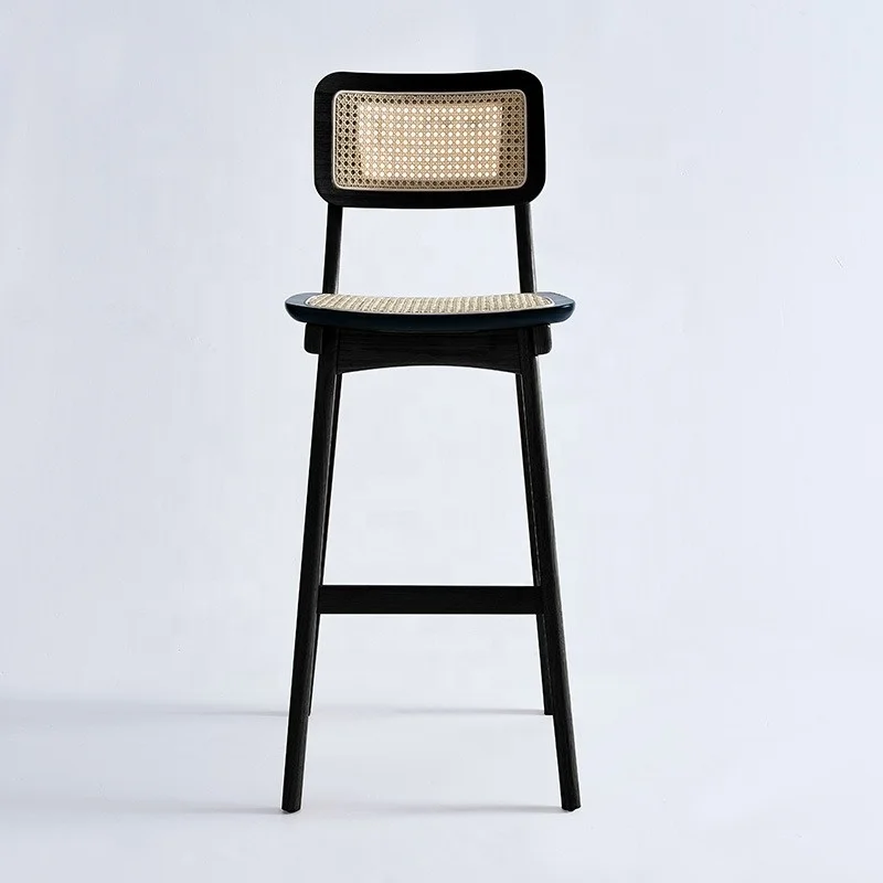 Industrial Outdoor Bar Stool Metal Steel Legs Chair Solid Wood Seat Restaurant Garden Cafe Bar Furniture