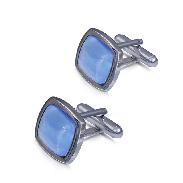 
Amazon Best Selling Marble Cat Eye Stone Cufflinks Men Cufflinks For Shirt 