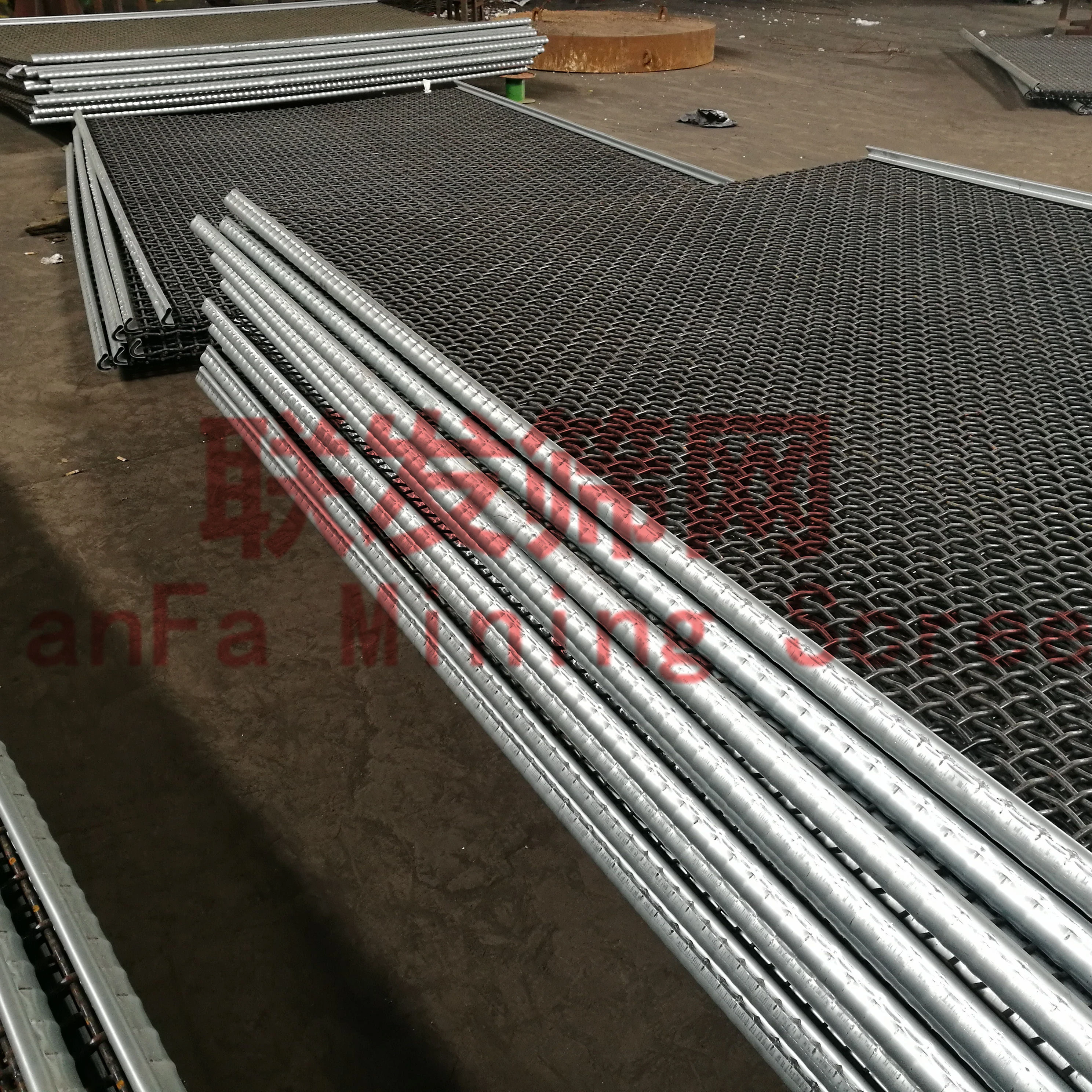 Китайский производитель, сетка для майнинга 65Mn, вибрационный экран, ОБЖИМНАЯ проволочная сетка