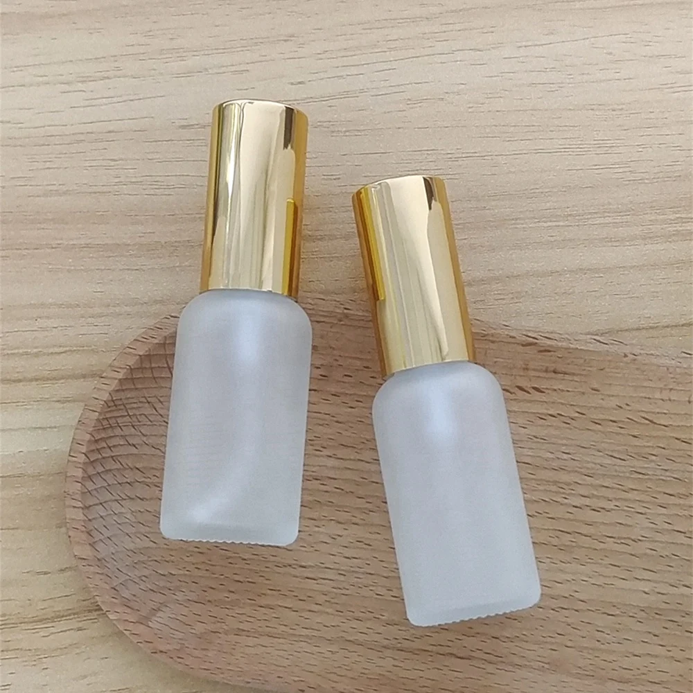 Empty 30ml Round Spray Bottle Portable Frosted Glass 1oz Cosmetics Packaging Perfume Bottles