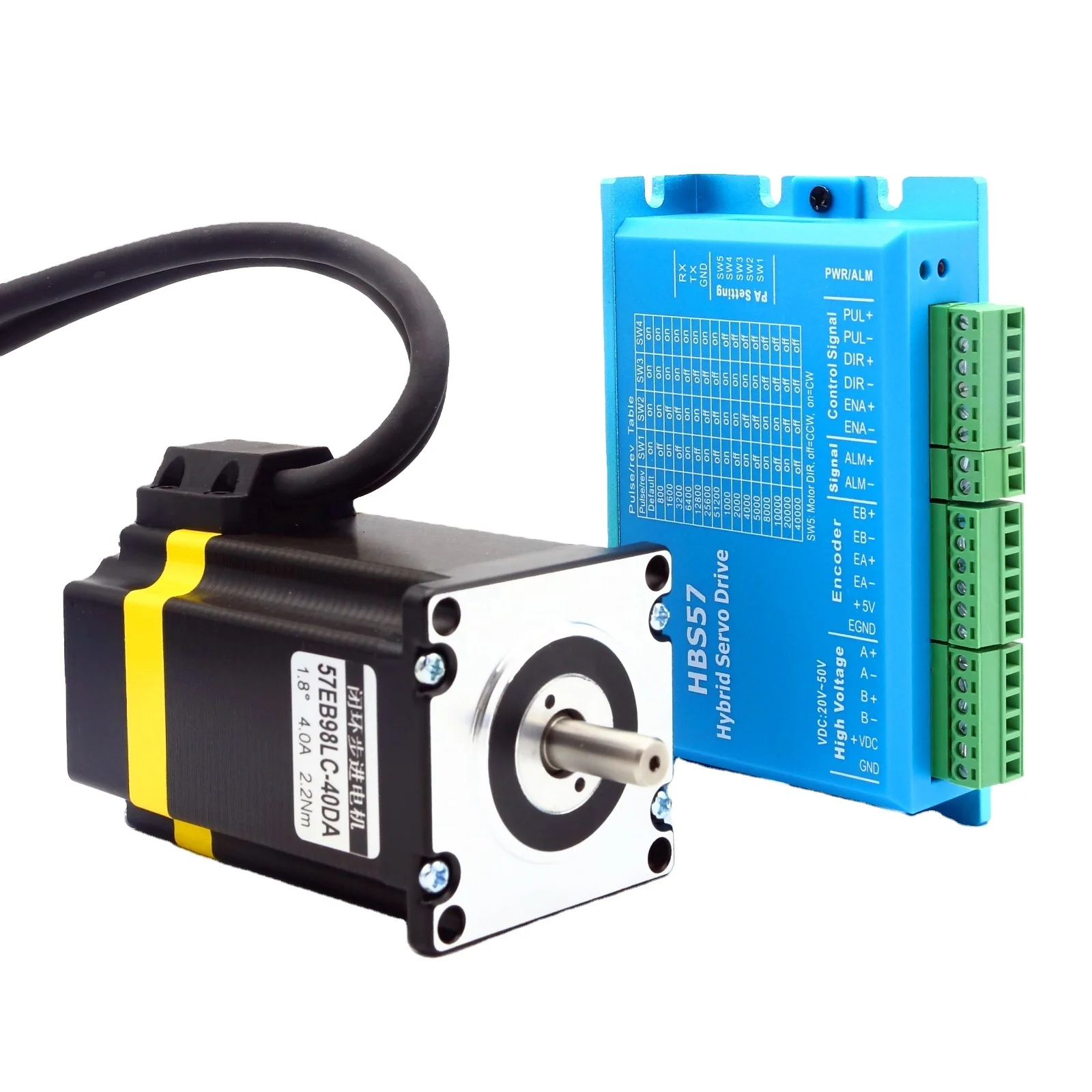 High quality  close loop stepper motor with driver nema 23 hybrid stepper motor CNC kit