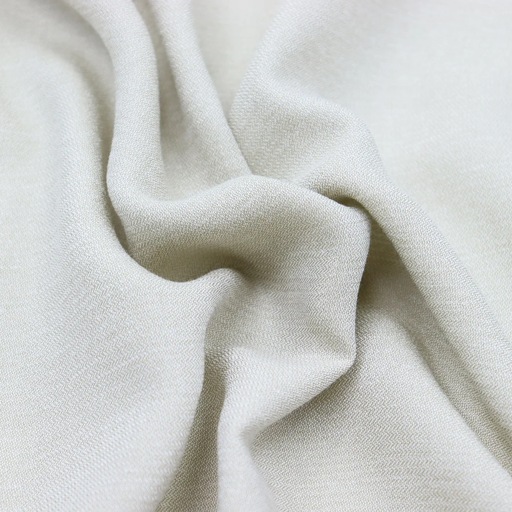 Shaoxing factory two-sided 53% poly 47% rayon light crepe tr fabric for summer suit
