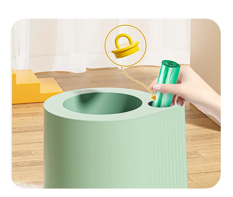 Leasylife Customized PP Plastic trash can dust bin garbage waste bin