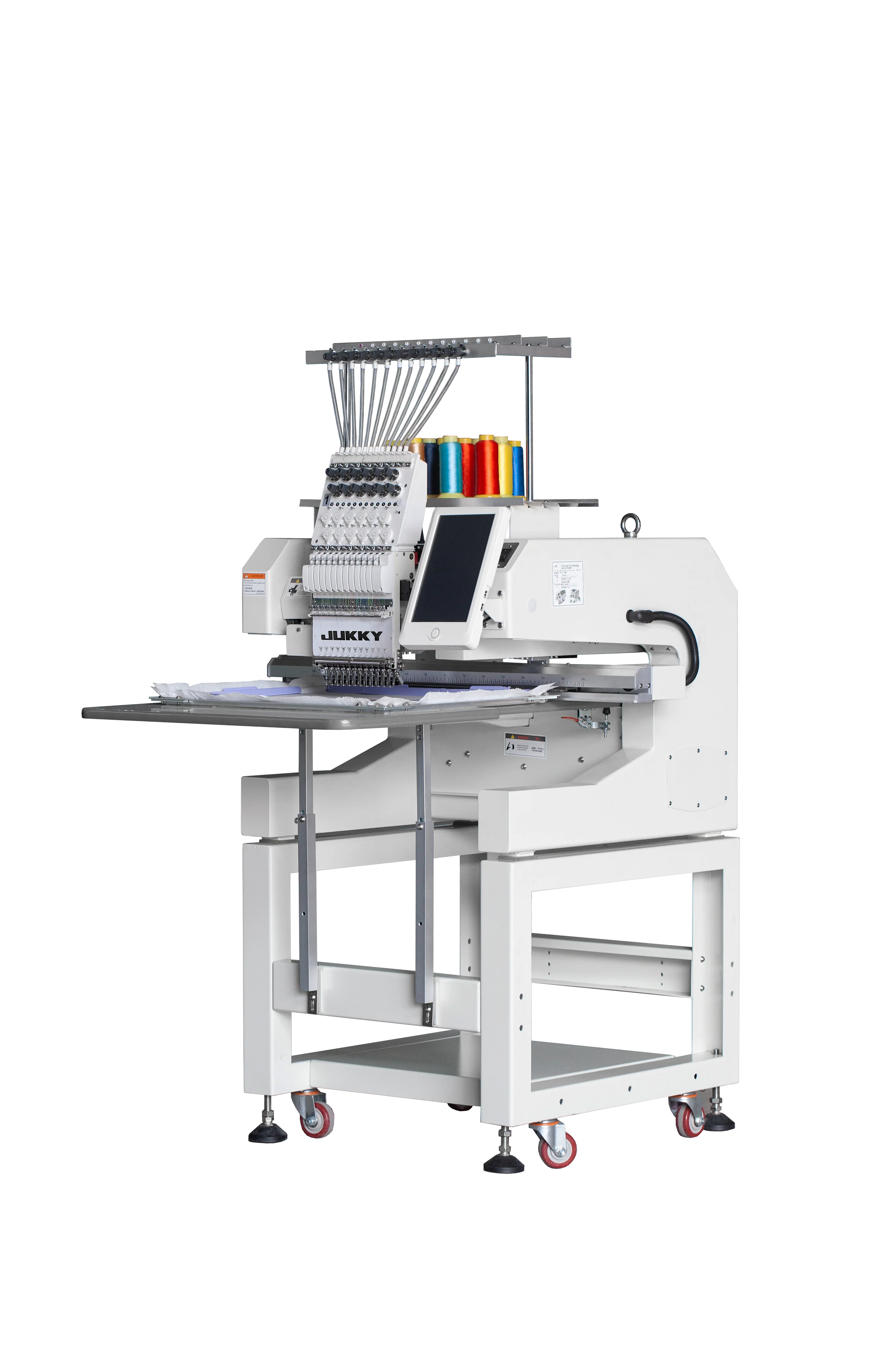 JK 1201 Single-Head Embroidery Machine Big Hoop Frame Set New Model Modern All-in-One Logo Patch Creator Core Motor Included