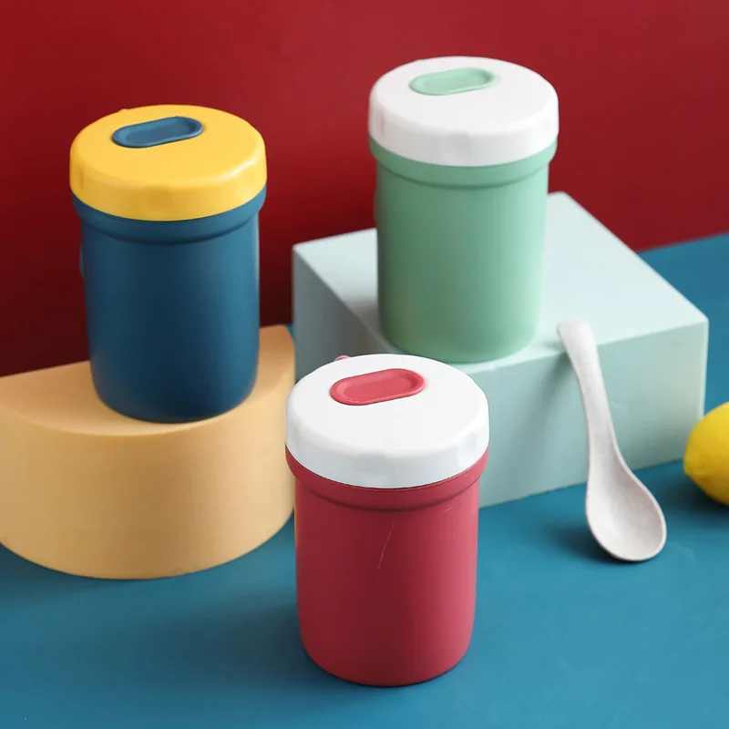 New Water Bottle Plastic Leak-proof Microwaveable Sealed Soup Breakfast cup Customized Logo